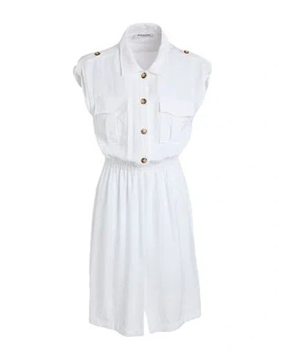 Rue Du Bac Woman Midi Dress White Size 8 Viscose, Polyester