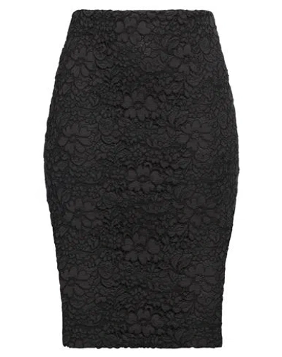 Rue Du Bac Woman Midi Skirt Black Size 4 Viscose, Cotton, Polyamide
