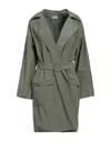 Rue Du Bac Overcoats In Sage Green