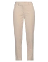 Rue Du Bac Woman Pants Beige Size 4 Cotton, Polyamide, Elastane In Beige