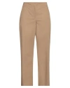 Rue Du Bac Woman Pants Beige Size 6 Cotton, Elastane