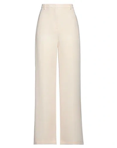 Rue Du Bac Woman Pants Beige Size 6 Polyester, Elastane