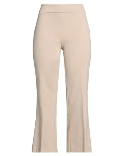 Rue Du Bac Woman Pants Beige Size 8 Cotton, Polyamide, Elastane In Brown