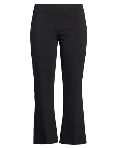 Rue Du Bac Woman Pants Black Size 10 Cotton, Polyamide, Elastane