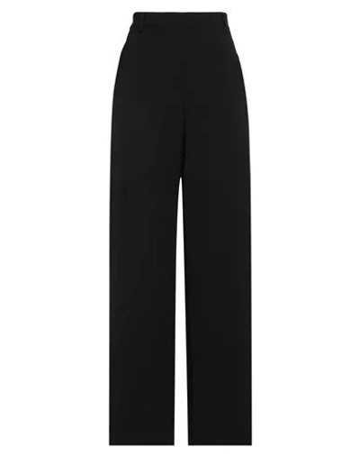 Rue Du Bac Woman Pants Black Size 10 Polyester, Elastane