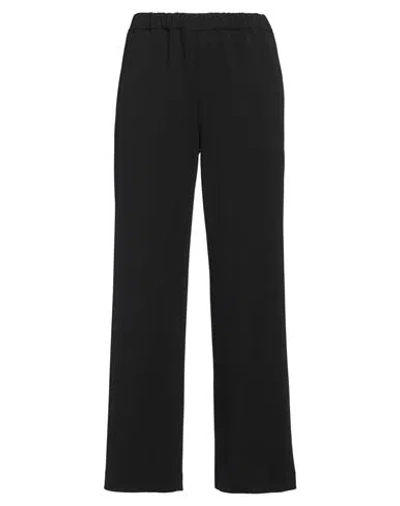 Rue Du Bac Woman Pants Black Size 10 Polyester, Elastane