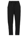 Rue Du Bac Woman Pants Black Size 10 Polyester, Viscose, Elastane In Black