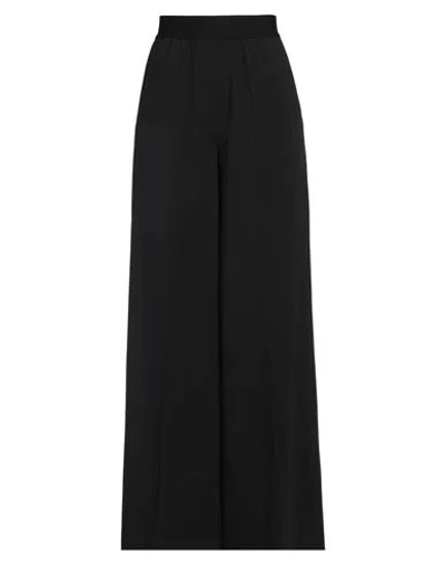 Rue Du Bac Woman Pants Black Size 10 Polyester, Viscose, Elastane