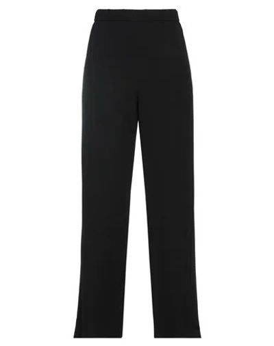 Rue Du Bac Woman Pants Black Size 12 Polyester, Elastane In Black