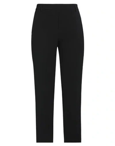 Rue Du Bac Woman Pants Black Size 12 Polyester, Elastane