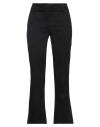 Rue Du Bac Woman Pants Black Size 4 Cotton, Elastane