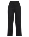 Rue Du Bac Woman Pants Black Size 4 Cotton, Elastane In Black