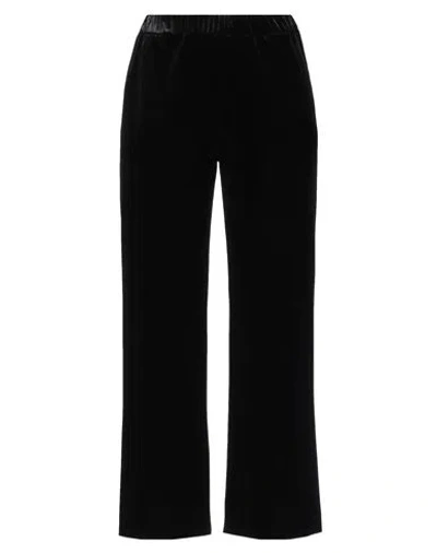 Rue Du Bac Woman Pants Black Size 6 Polyester, Elastane