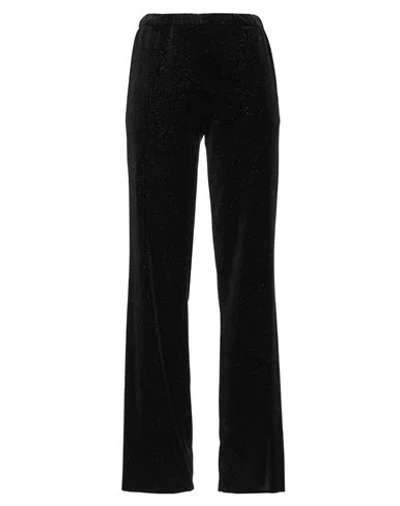 Rue Du Bac Woman Pants Black Size 6 Polyester, Elastane