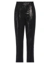 Rue Du Bac Woman Pants Black Size 8 Polyamide, Metallic Polyester, Elastane In Black