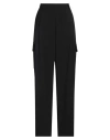 Rue Du Bac Woman Pants Black Size 8 Polyester, Viscose, Elastane In Black