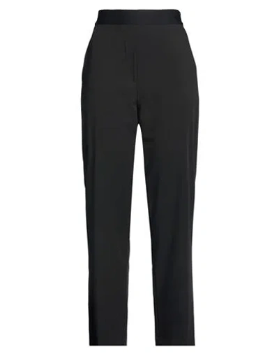 Rue Du Bac Woman Pants Black Size 8 Polyester, Viscose, Elastane