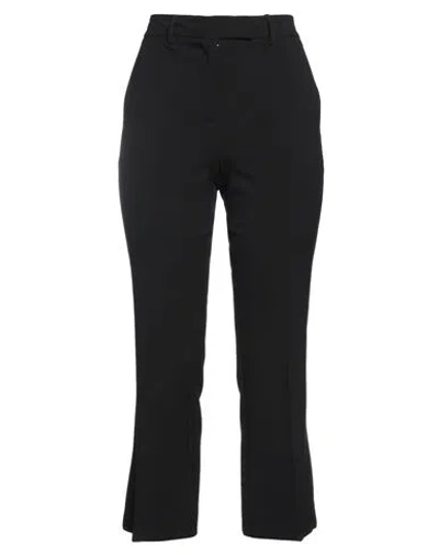 Rue Du Bac Woman Pants Black Size 8 Polyester, Viscose, Elastane