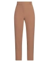 Rue Du Bac Woman Pants Camel Size 10 Polyester, Elastane In Beige