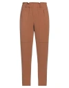 Rue Du Bac Woman Pants Camel Size 4 Polyester, Elastane In Beige
