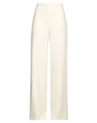 Rue Du Bac Woman Pants Cream Size 4 Polyester In White