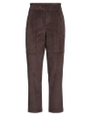 RUE DU BAC RUE DU BAC WOMAN PANTS DARK BROWN SIZE 8 POLYESTER, POLYAMIDE, ELASTANE