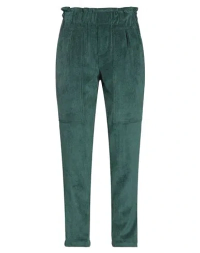 Rue Du Bac Woman Pants Dark Green Size 2 Polyester, Polyamide, Elastane