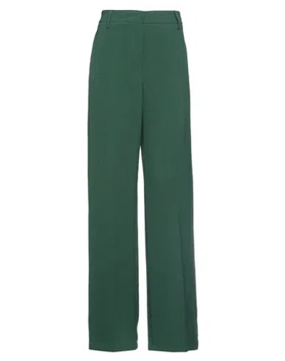 Rue Du Bac Woman Pants Dark Green Size 4 Polyester, Elastane