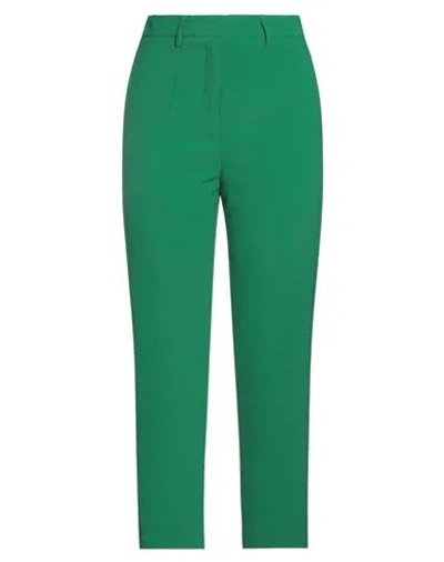 Rue Du Bac Woman Pants Green Size 4 Polyester, Elastane