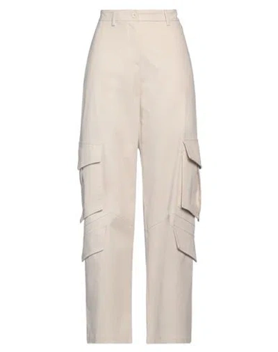 Rue Du Bac Woman Pants Ivory Size 2 Cotton, Elastane In White