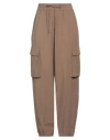 Rue Du Bac Woman Pants Khaki Size 4 Viscose, Linen In Beige