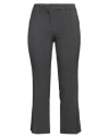 Rue Du Bac Woman Pants Lead Size 10 Polyester, Viscose, Elastane In Grey