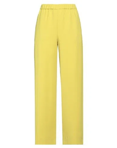 Rue Du Bac Woman Pants Acid Green Size 8 Polyester