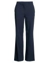 Rue Du Bac Woman Pants Midnight Blue Size 10 Polyester, Viscose, Elastane