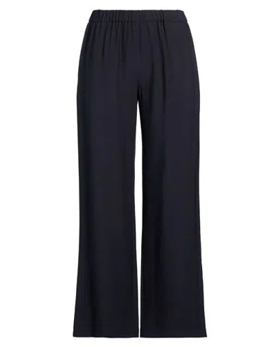 Rue Du Bac Woman Pants Midnight Blue Size 8 Viscose, Polyester