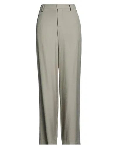 Rue Du Bac Woman Pants Military Green Size 10 Viscose, Polyester In Gray