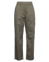 Rue Du Bac Woman Pants Military Green Size 6 Cotton, Polyamide, Elastane