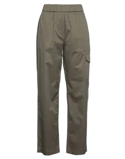Rue Du Bac Woman Pants Military Green Size 6 Cotton, Polyamide, Elastane