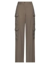 Rue Du Bac Woman Pants Military Green Size 8 Viscose, Polyester