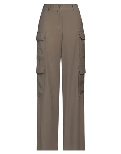 Rue Du Bac Woman Pants Military Green Size 8 Viscose, Polyester