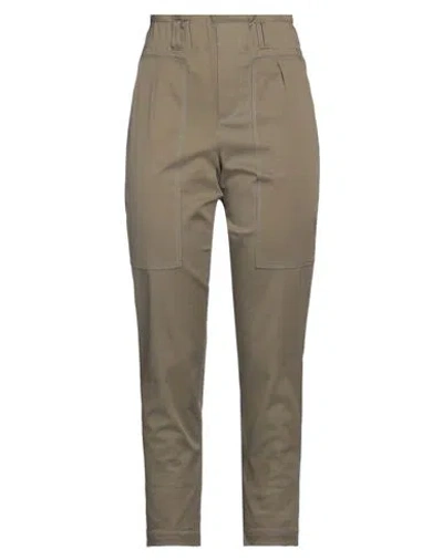 Rue Du Bac Woman Pants Sage Green Size 6 Cotton, Elastane