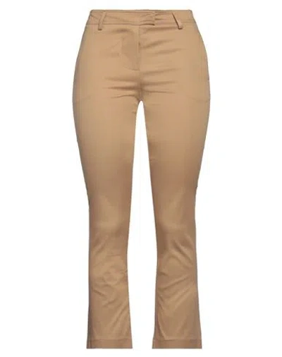 Rue Du Bac Woman Pants Sand Size 6 Cotton, Elastane In Beige