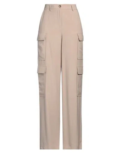 Rue Du Bac Woman Pants Sand Size 8 Viscose, Polyester In Beige