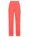 Rue Du Bac Woman Pants Tomato Red Size 6 Polyester, Elastane In Tomato Red