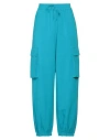 Rue Du Bac Woman Pants Turquoise Size 4 Viscose, Linen In Blue