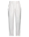 Rue Du Bac Woman Pants White Size 6 Modal, Polyester