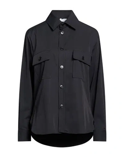 Rue Du Bac Woman Shirt Black Size 10 Polyamide, Elastane