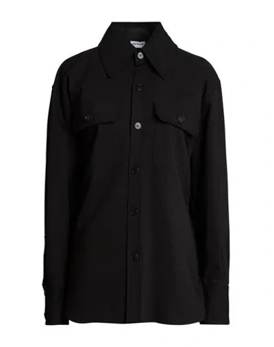 Rue Du Bac Woman Shirt Black Size 6 Cotton, Polyester, Elastane