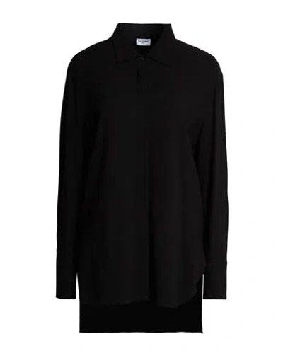 Rue Du Bac Woman Shirt Black Size 6 Viscose, Wool