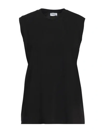 Rue Du Bac Woman T-shirt Black Size 8 Viscose, Polyamide, Elastane